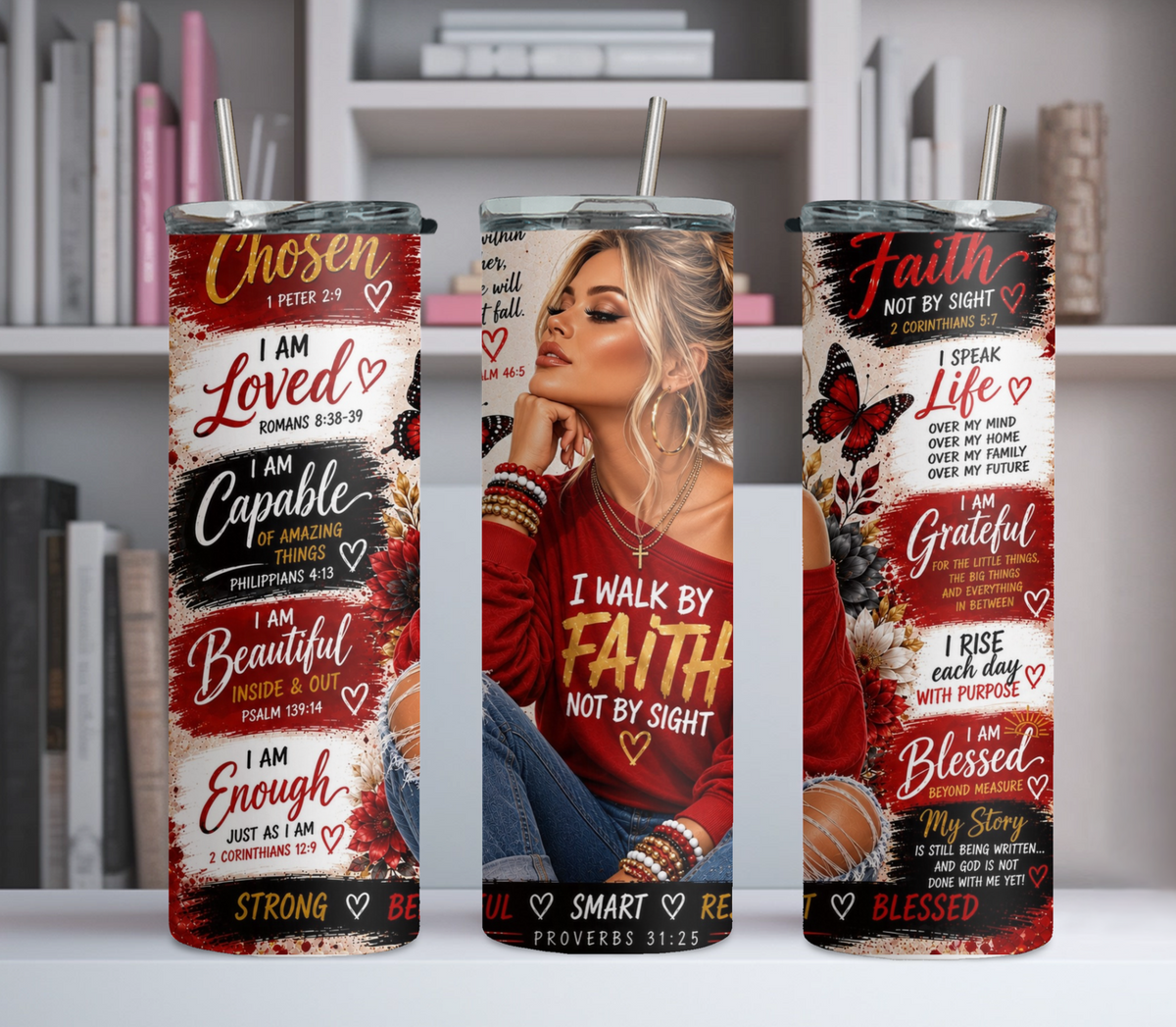 I Walk By Faith 20oz Tumbler