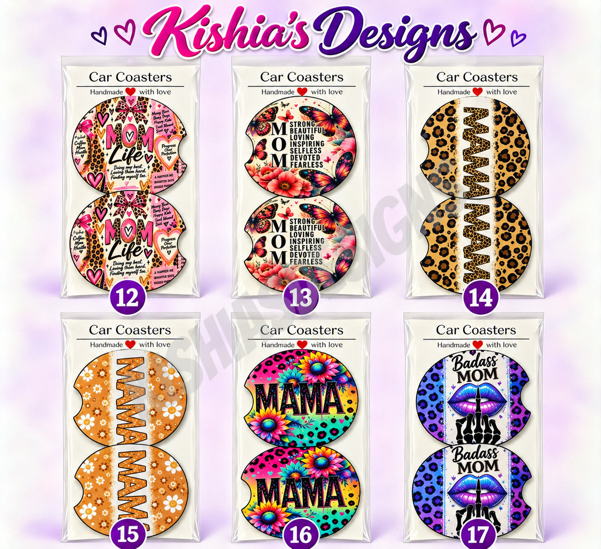 Car Coasters 2pk