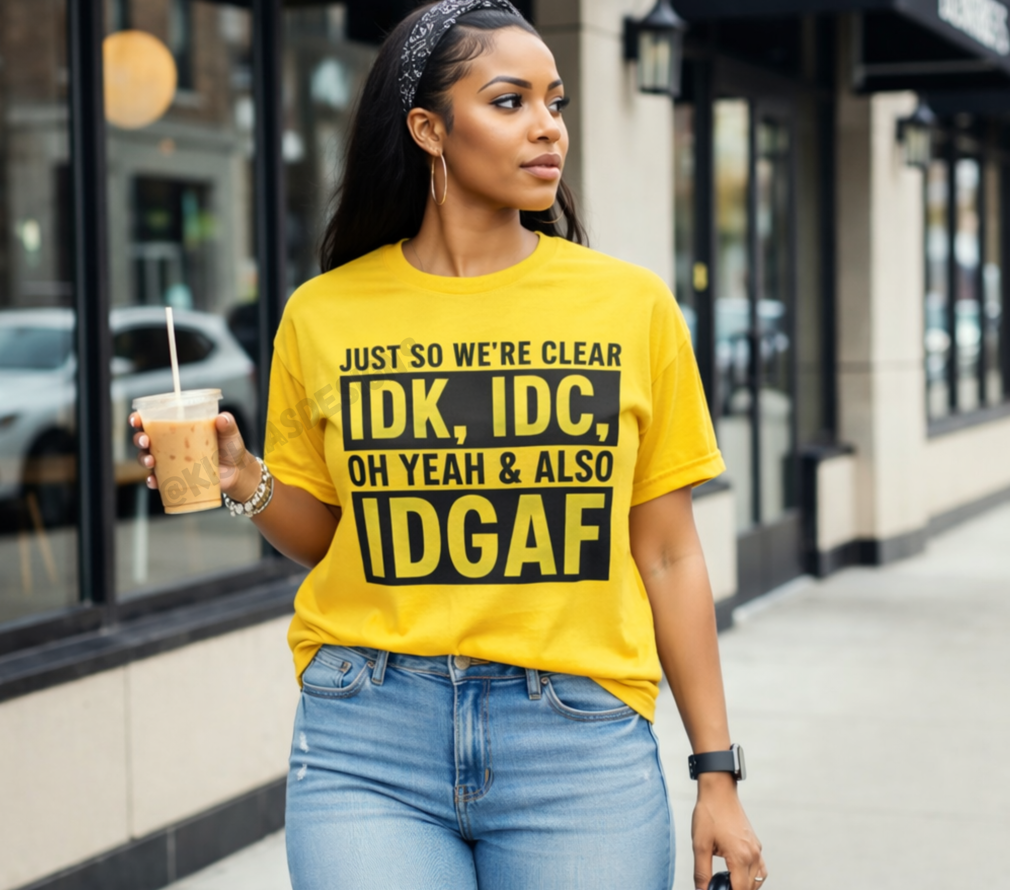 IDK IDC Tee ( Large)