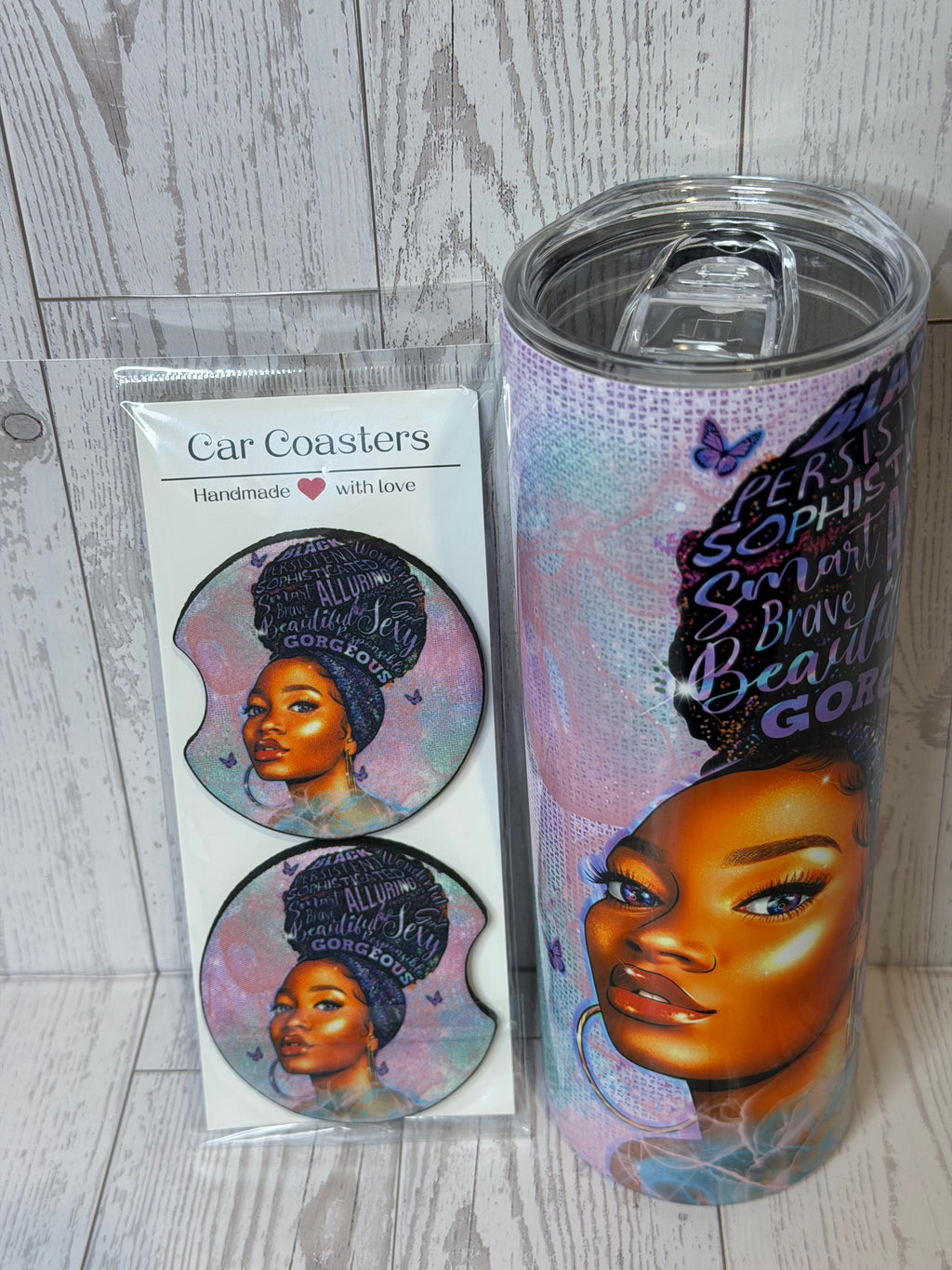 Tumbler/Car Coaster Bundle