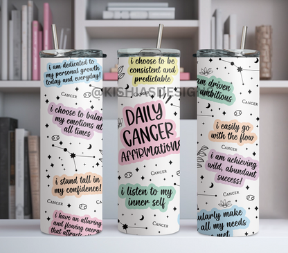 Zodiac Daily Affirmation Tumbler