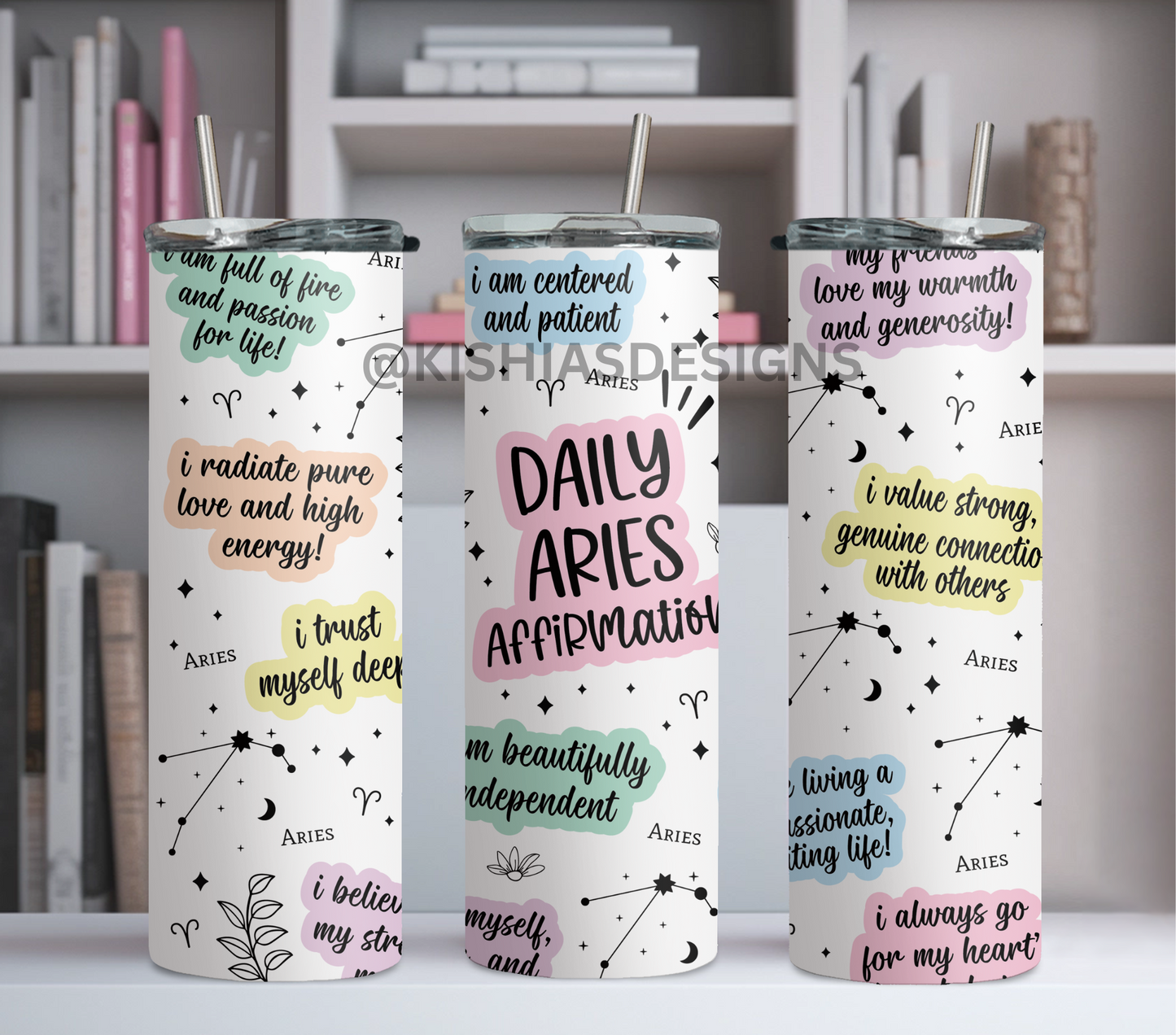 Zodiac Daily Affirmations Tumbler