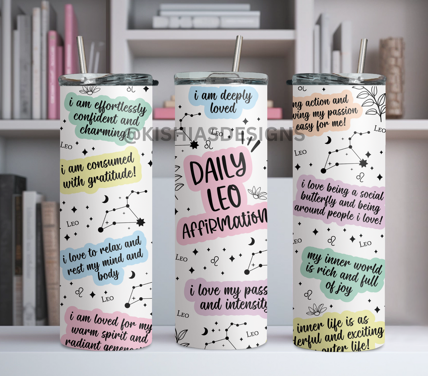 Zodiac Daily Affirmations Tumbler
