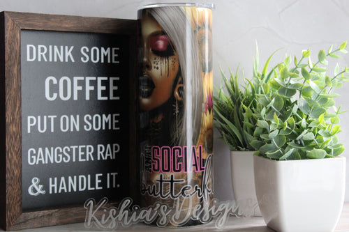 Antisocial Butterfly Tumbler