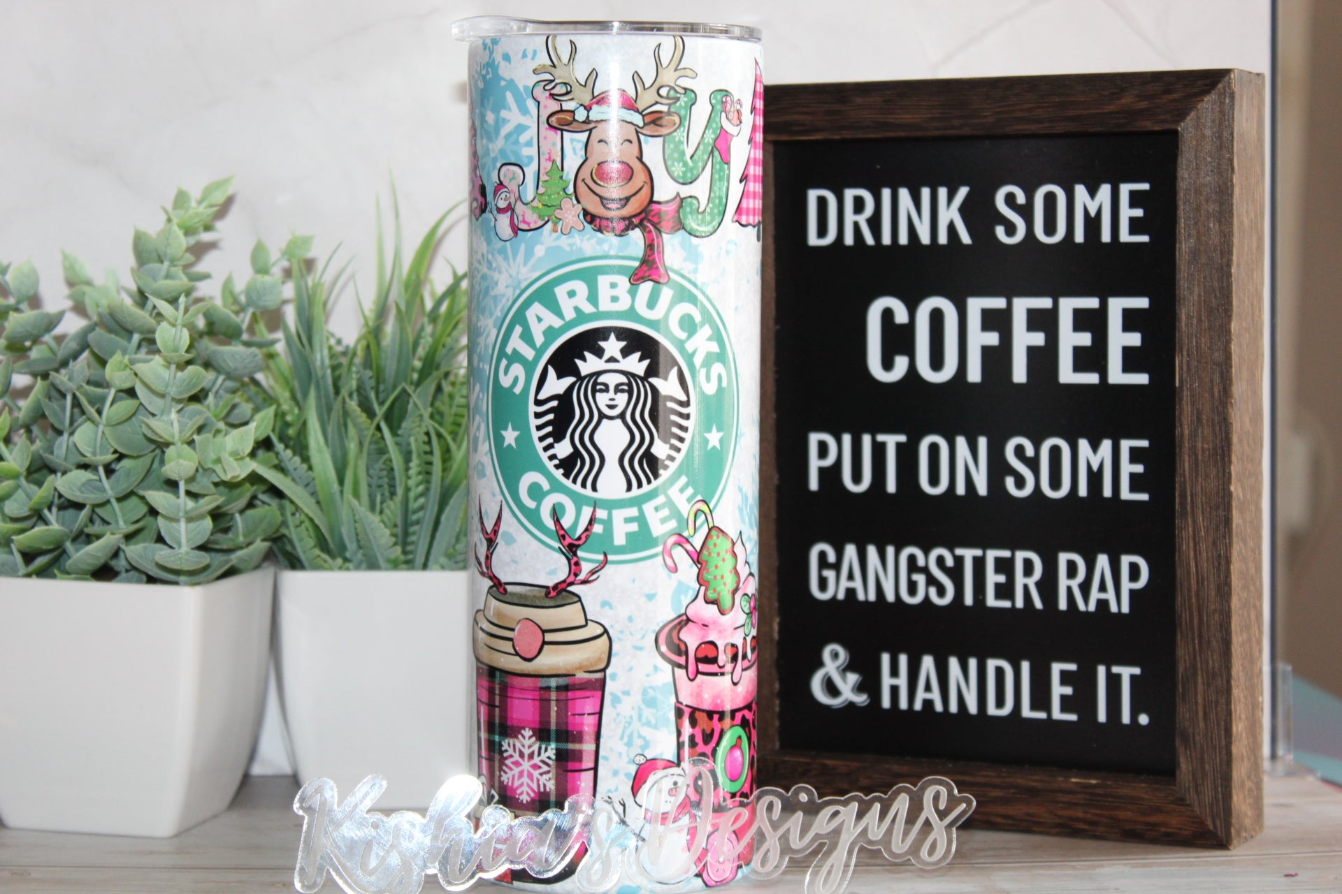 Star B Christmas Tumbler