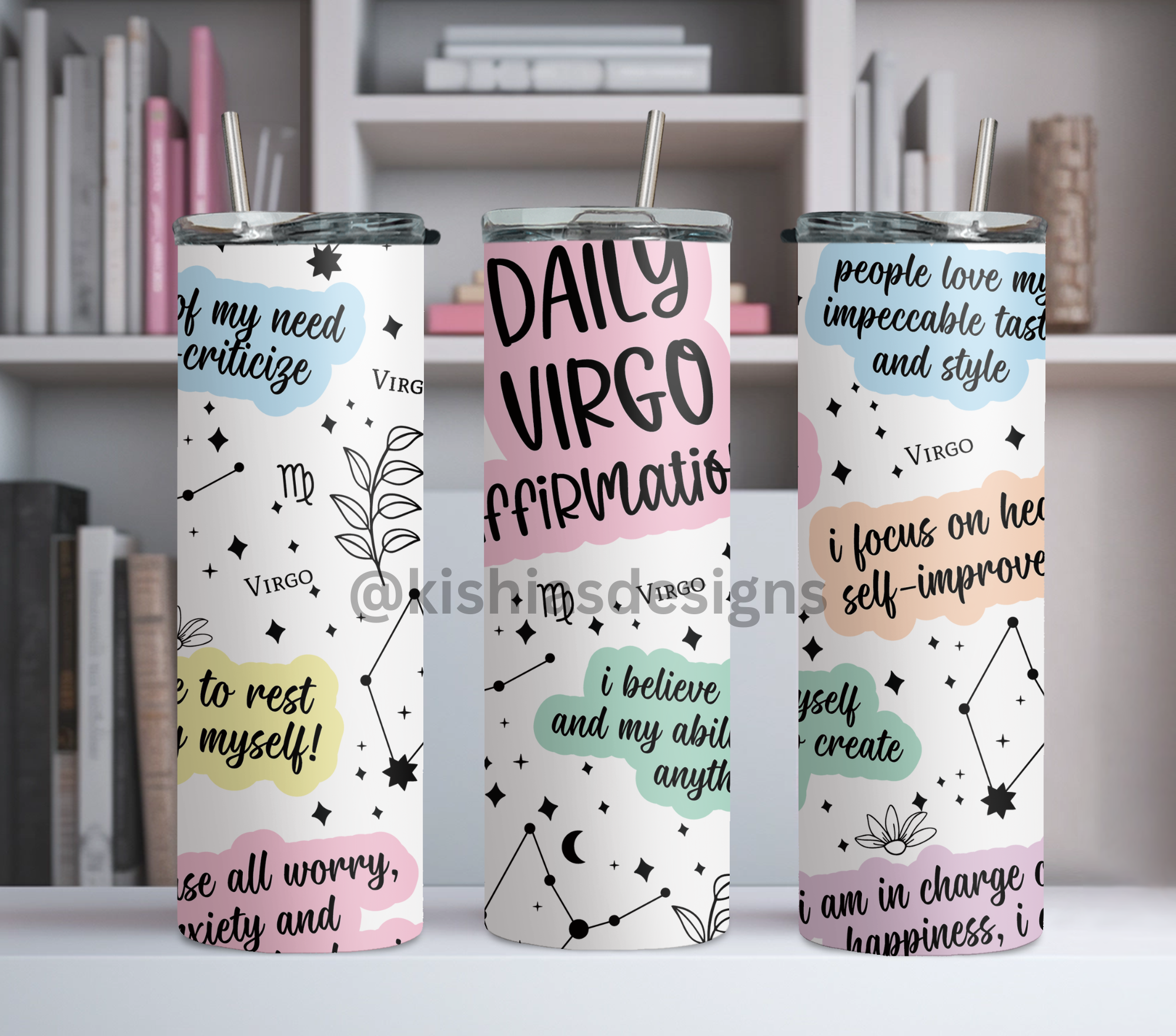 Zodiac Daily Affirmation Tumbler
