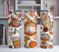 Fall Vibes 20oz Stainless Steel Tumbler