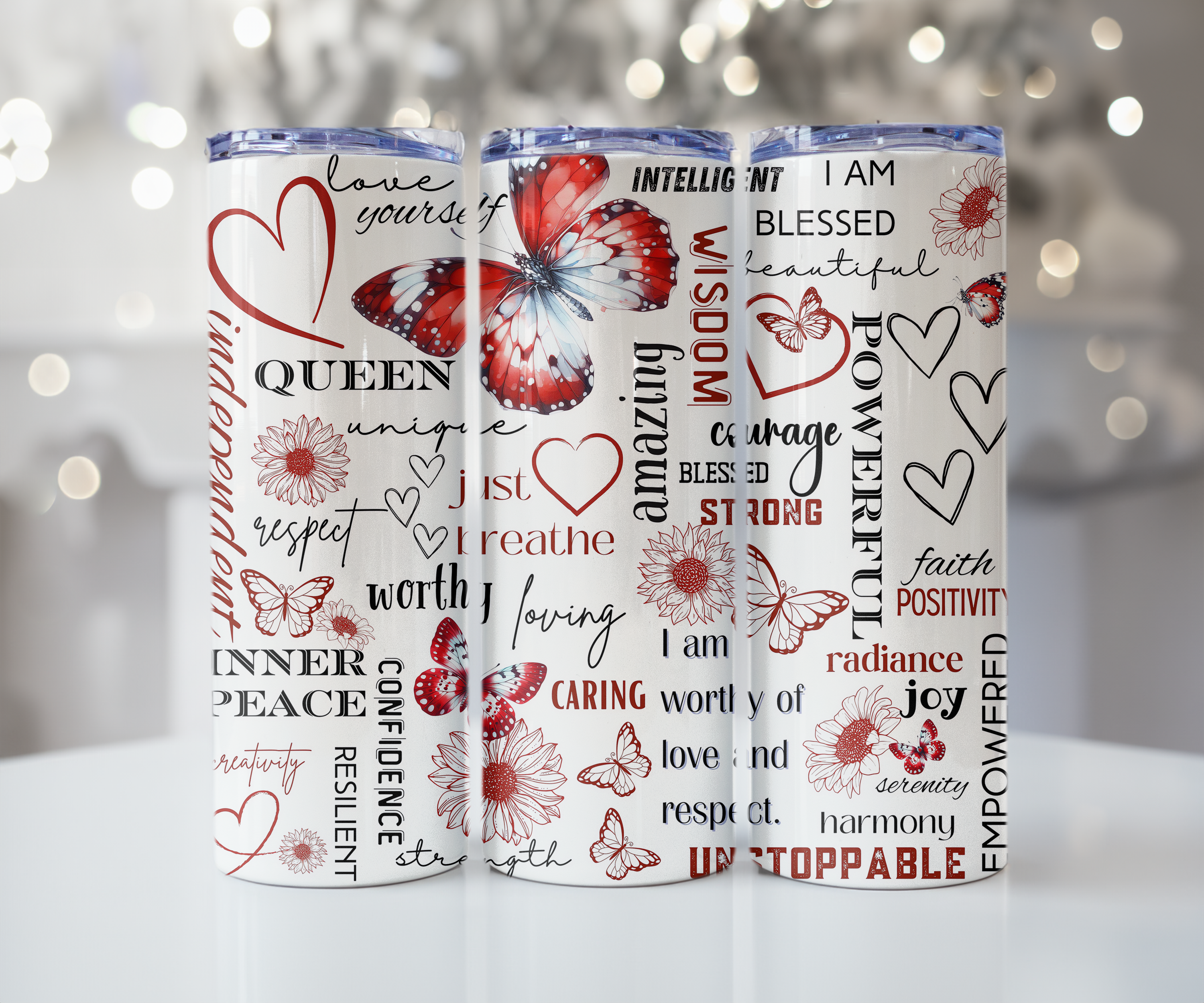 Affirmation Tumbler (Red)