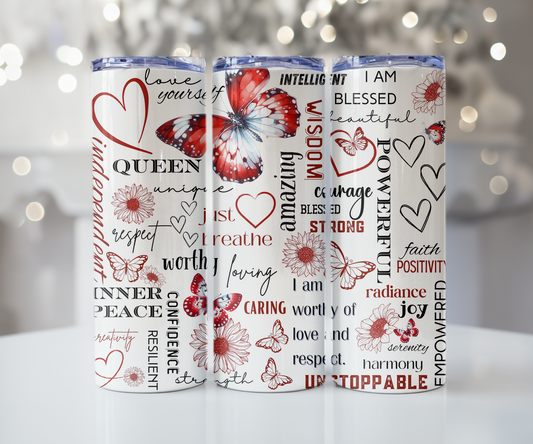 Affirmation Tumbler (Red)