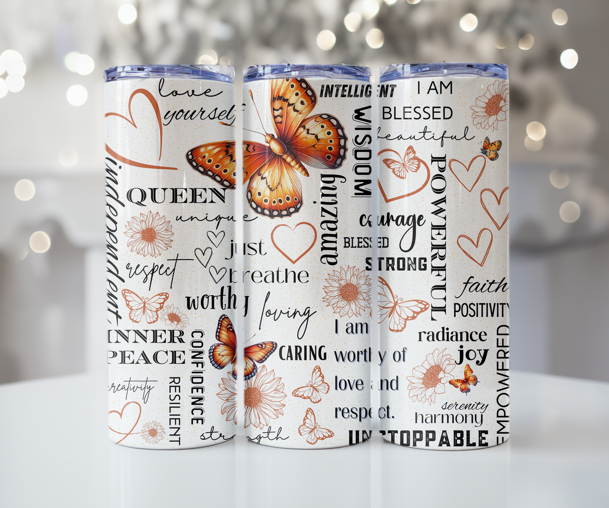 Affirmation Tumbler (Orange)