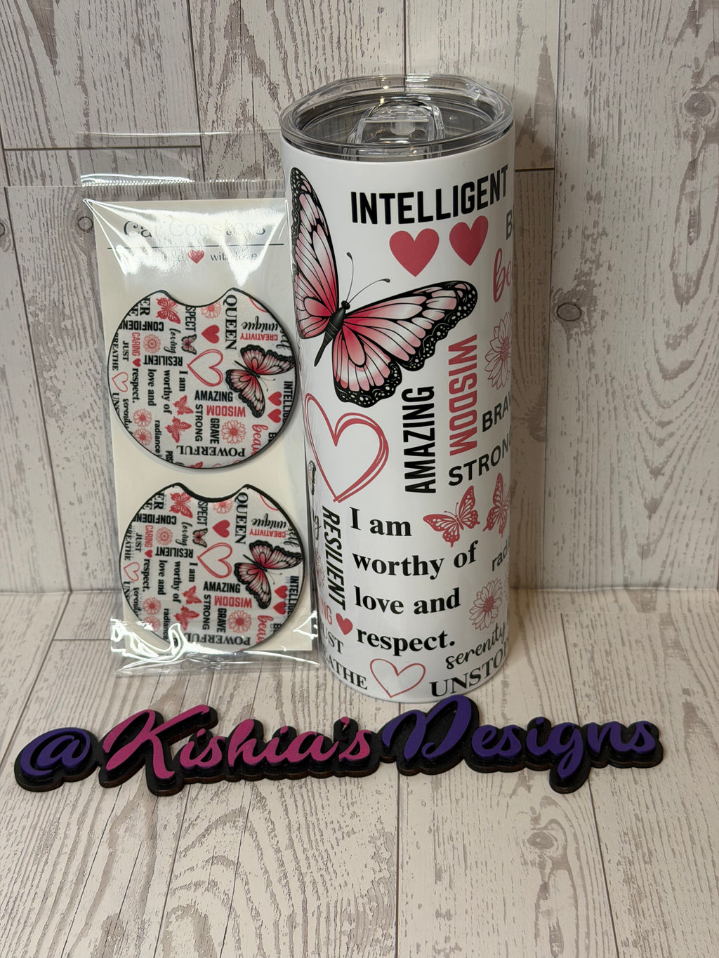 Tumbler/Car Coaster Bundle