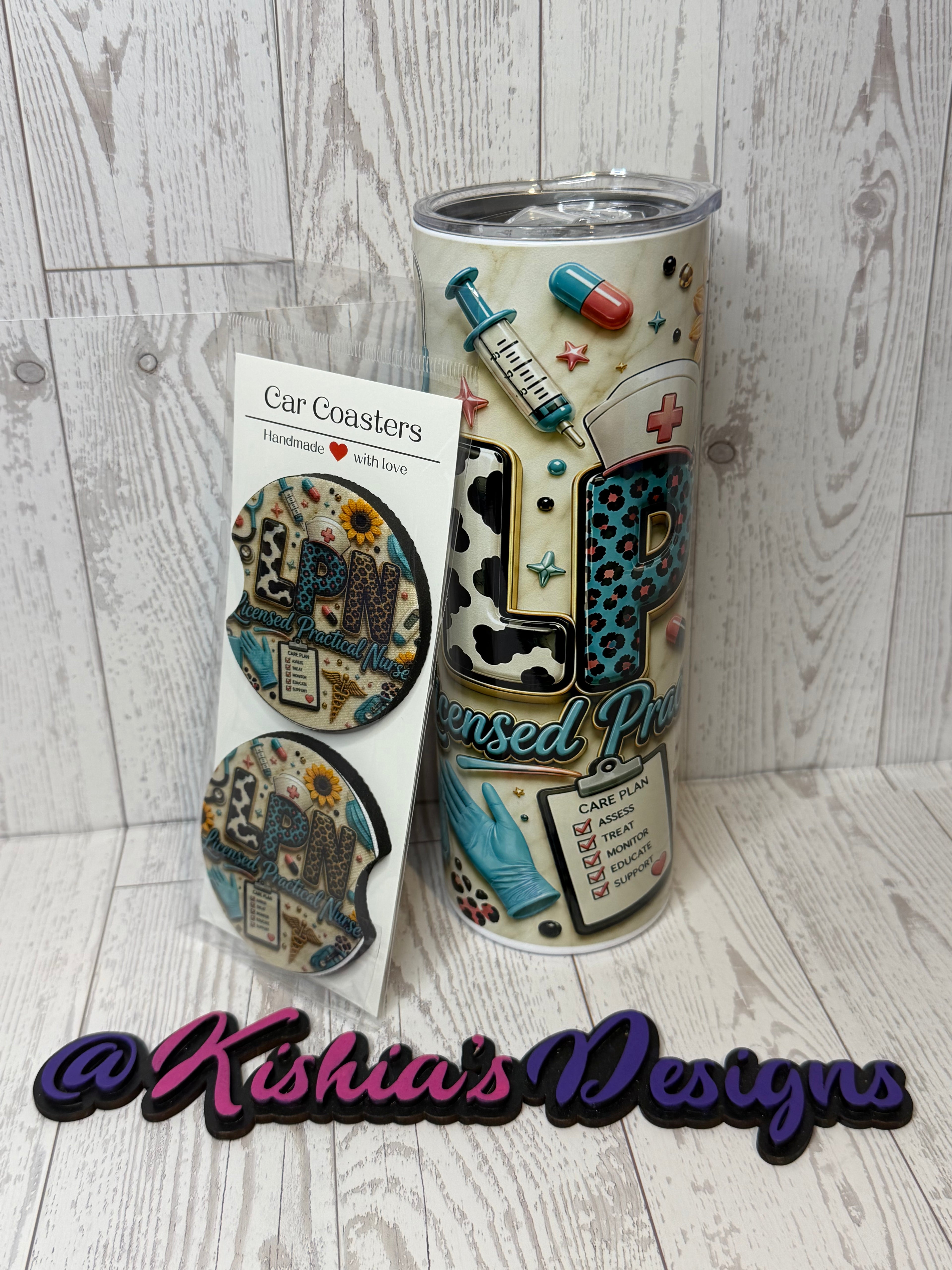 Tumbler/Car Coaster Bundle