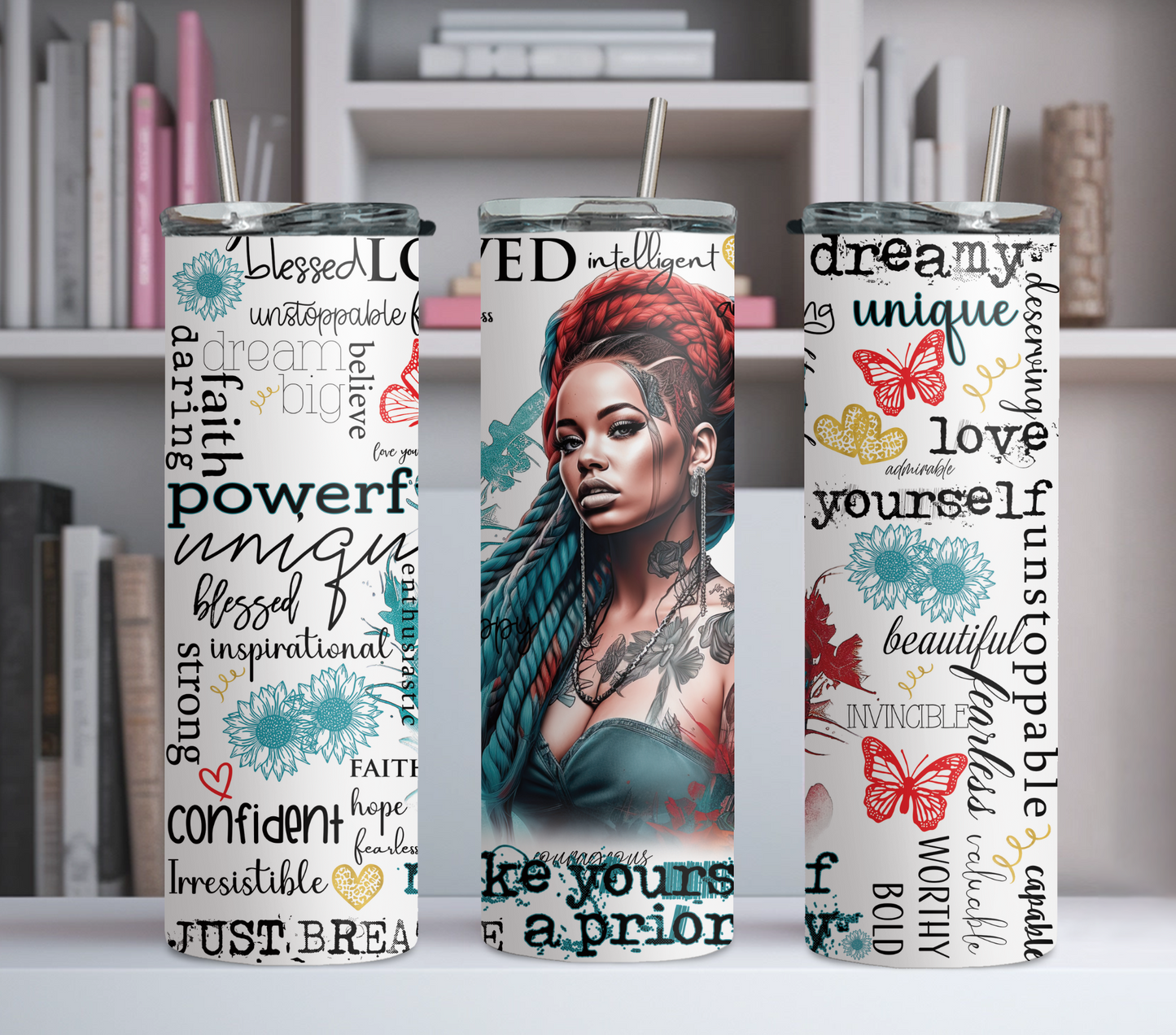 Love Yourself Tumbler w/ Affirmations
