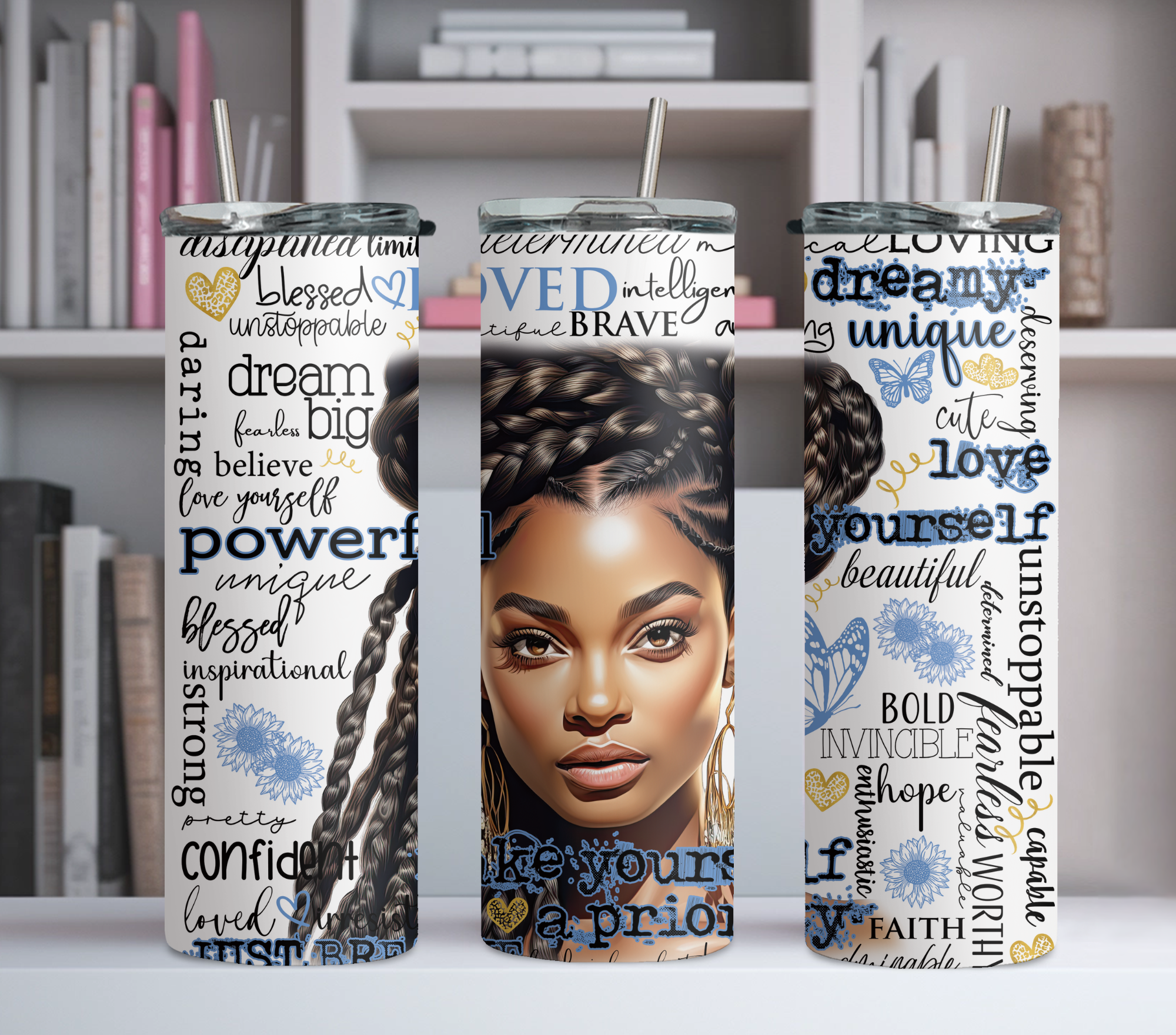 LOC Queen Tumbler w/ Affirmations