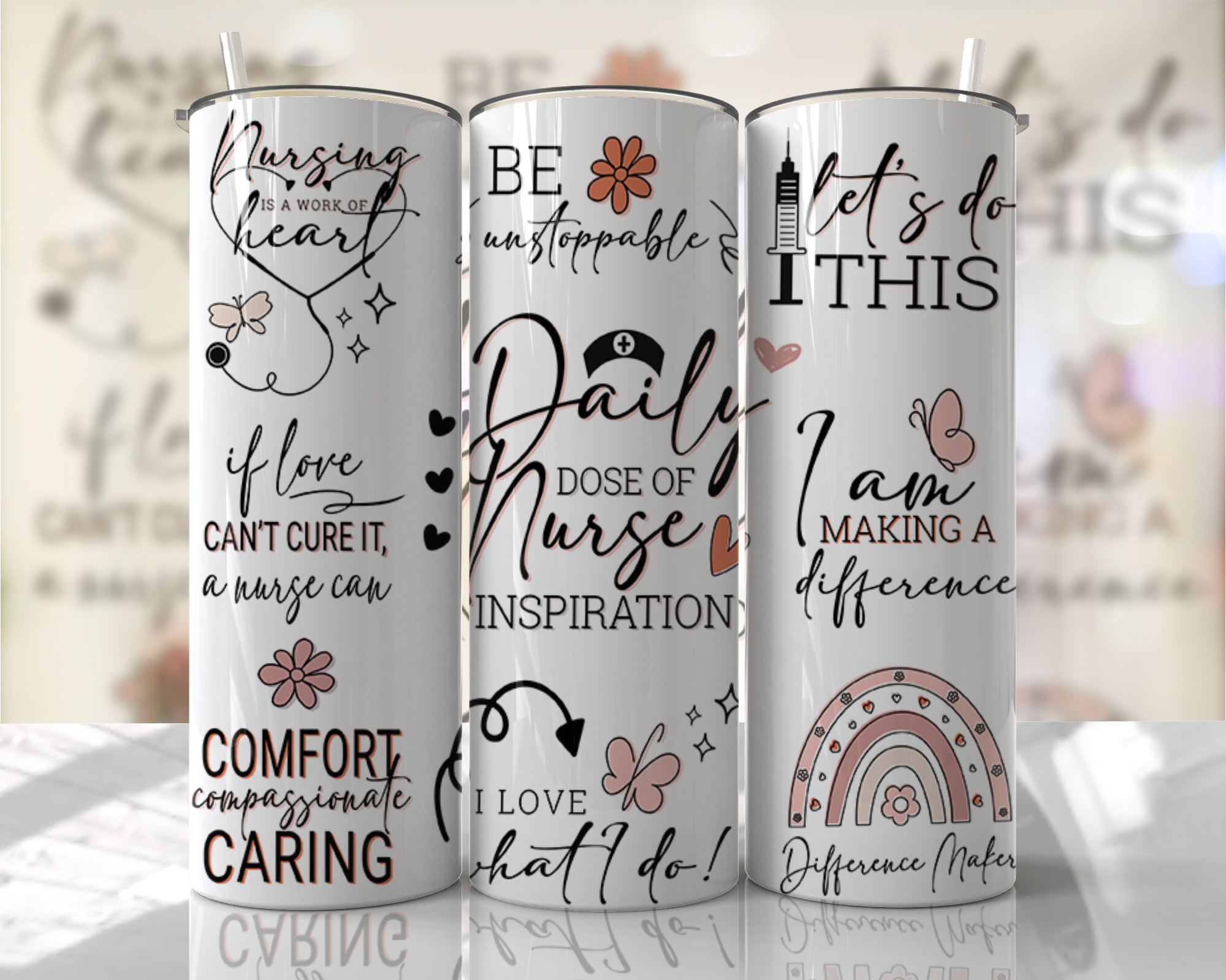 Nurse, Daily Dose Affirmations Tumbler