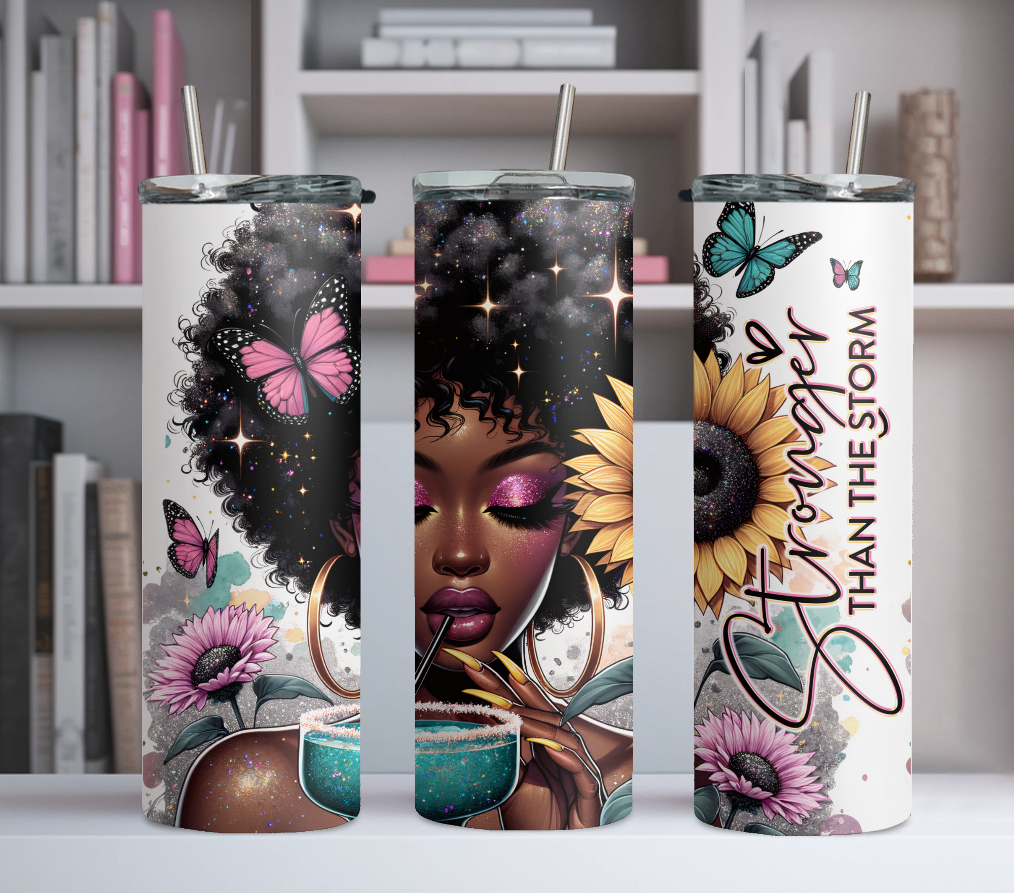 Stronger Than The Storm 20oz Skinny Tumbler