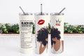 Black Girl Nutrition Facts Tumbler