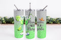 Personalized Mamacita Needs A Margarita 20oz Skinny Tumbler, Margarita Tumbler, Mamacita Tumbler, Tumbler with Lid and Straw, Happy Hour