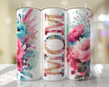 Mom 20oz Floral Skinny Tumbler, Mother's Day Tumbler, Mother's Day Gift, Birthday Gift, Floral Tumbler