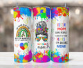 Autism Mom 20 oz Skinny Tumbler, Autism Tumbler, Autism Awareness