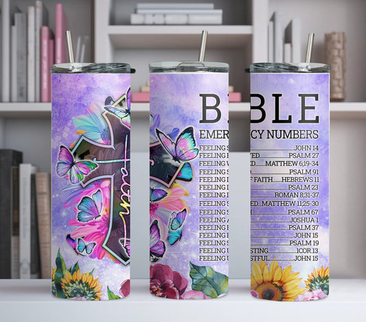 Bible Emergency Verses 20oz Tumbler