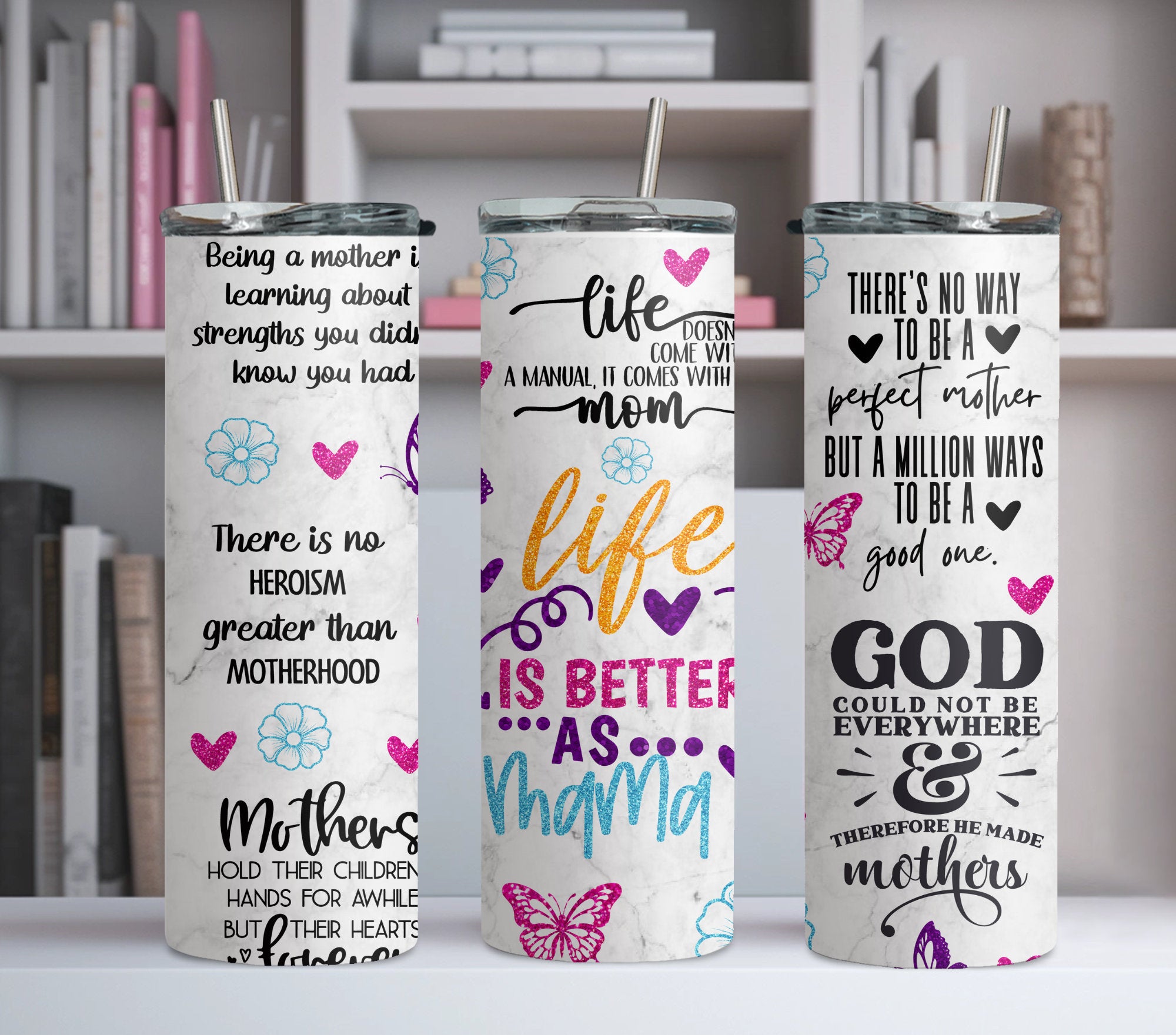 Mama 20oz Skinny Tumbler, Mama Tumbler,Life is Better As A Mama Mom, Gift Ideas For Mom, Gift Ideas for New Moms